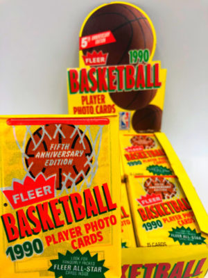 1990 Fleer Basketball Player Photo Cards,</br>Wax Pack