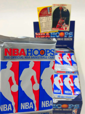 1990 NBA HOOPS Basketball Cards,<br/>Wax Pack