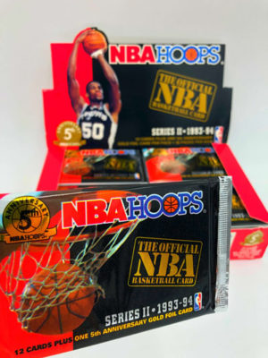 1993 NBA HOOPS Basketball Cards,</br>Wax Pack