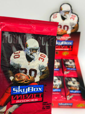 1996 Skybox Impact Rookies Football Américain Cards, Single Pack