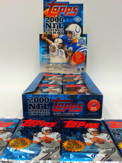 2000 topps NFL Football Cards, Single Pack (Hobby Box) – Bild 4