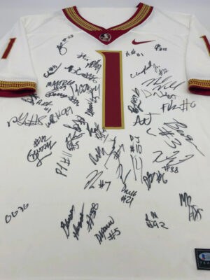 FLORIDA STATE SEMINOLES (2023 ACC Champion)</br>maillot signé par l’équipe</br>Nike White Game Jersey