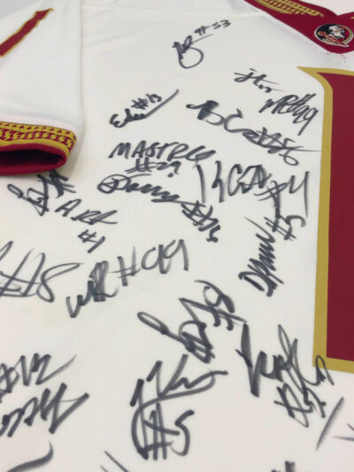 FLORIDA STATE SEMINOLES (2023 ACC Champion)</br>team-signiertes Trikot</br>Nike White Game Jersey – Bild 3