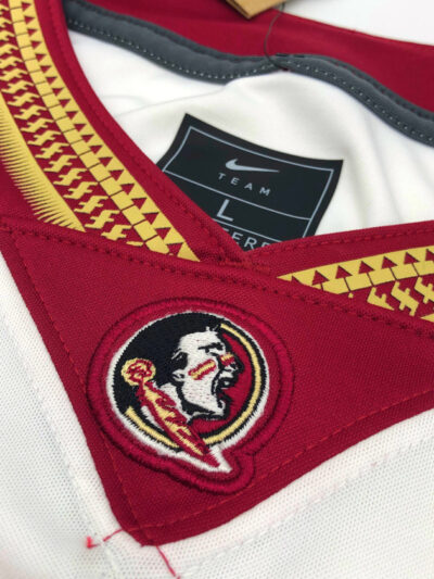 FLORIDA STATE SEMINOLES (2023 ACC Champion)</br>team-signiertes Trikot</br>Nike White Game Jersey – Bild 5