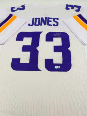 AARON JONES (Minnesota Vikings)</br>maglia autografata</br>Custom Pro Style Jersey Away