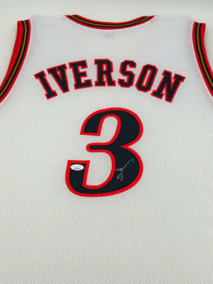 ALLEN IVERSON (Philadelphia 76ers)</br>signed jersey,</br>Custom Jersey 1999 Alternate Style