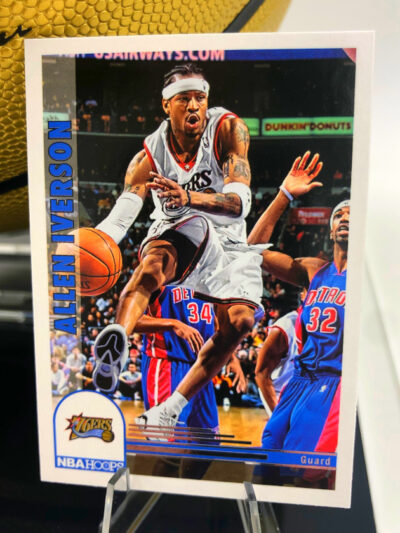 ALLEN IVERSON</br>Basketball Showcase (Philadelphia 76ers)</br>signierter Basketball, Gold Edition – Bild 5