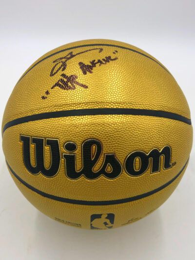 ALLEN IVERSON</br>Basketball Showcase (Philadelphia 76ers)</br>signierter Basketball, Gold Edition – Bild 9