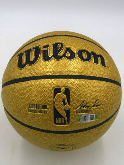 ALLEN IVERSON</br>Basketball Showcase (Philadelphia 76ers)</br>signierter Basketball, Gold Edition – Bild 12