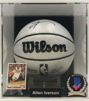 ALLEN IVERSON</br>Basketball Showcase (Philadelphia 76ers)</br>basket signé, Platinum Edition
