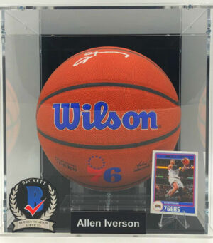 ALLEN IVERSON</br>Basketball Showcase (Philadelphia 76ers)</br>basket firmato, 76ers Edition