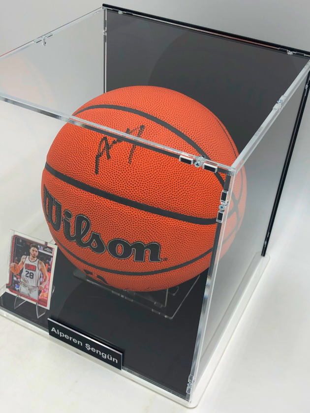 ALPEREN SENGÜN</br>Basketball Showcase (Houston Rockets)</br>pallone da basket autografato, Wilson Authentic Edition - immagine 5