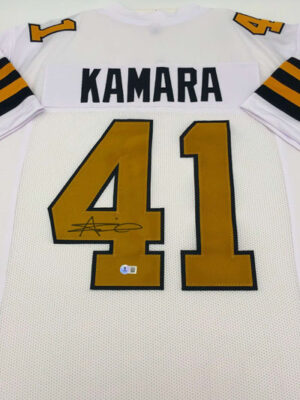 ALVIN KAMARA (New Orleans Saints)</br>maillot signé</br>Custom Pro Style Jersey Away