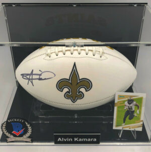 ALVIN KAMARA</br>Football Americano Showcase (New Orleans Saints)</br>firmato Football Americano, Edizione logo Saints