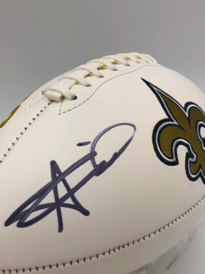 ALVIN KAMARA</br>Football Showcase (New Orleans Saints)</br>signed Football, Saints Logo Edition - Image 2