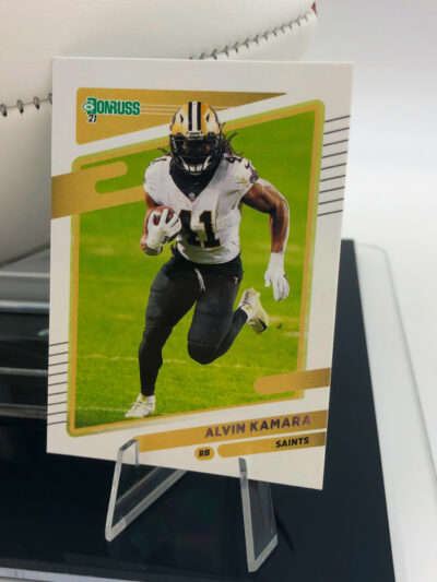 ALVIN KAMARA</br>Football Showcase (New Orleans Saints)</br>signed Football, Saints Logo Edition - Image 7