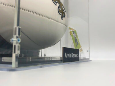 ALVIN KAMARA</br>Football Showcase (New Orleans Saints)</br>signed Football, Saints Logo Edition - Image 8