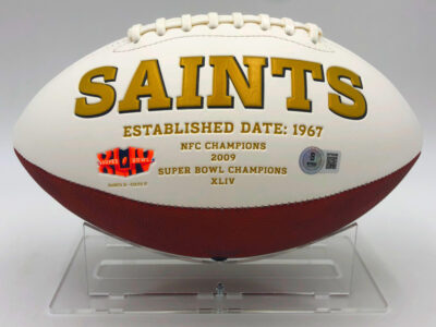 ALVIN KAMARA</br>Football Showcase (New Orleans Saints)</br>signed Football, Saints Logo Edition - Image 11
