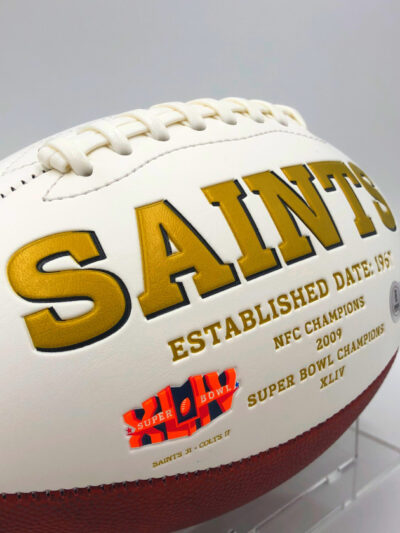 ALVIN KAMARA</br>Football Showcase (New Orleans Saints)</br>signed Football, Saints Logo Edition - Image 12