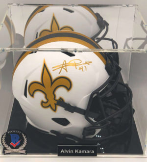 ALVIN KAMARA Full Size Helmet Showcase (New Orleans Saints), Lunar Eclipse