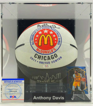 ANTHONY DAVIS</br>Basketball Showcase (Los Angeles Lakers)</br>signed basketball, All American High Edition