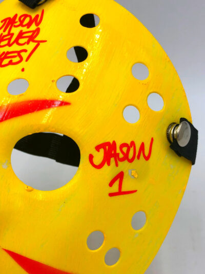 ARI LEHMAN Movie Showcase</br> (“Jason Voorhees”) Venerdì 17.</br>Yellow Painted Multi Inscription - immagine 4