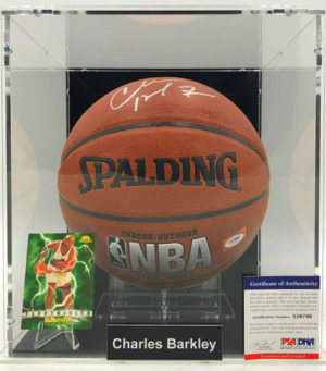 CHARLES BARKLEY</br>Basketball Showcase (Phoenix Suns)</br>signed basketball, Super Tack