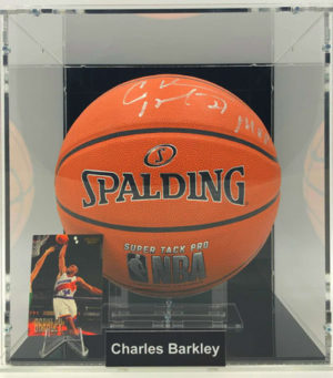 CHARLES BARKLEY</br>Basketball Showcase (Phoenix Suns)</br>signed basketball, Super Tack, Digi Cert