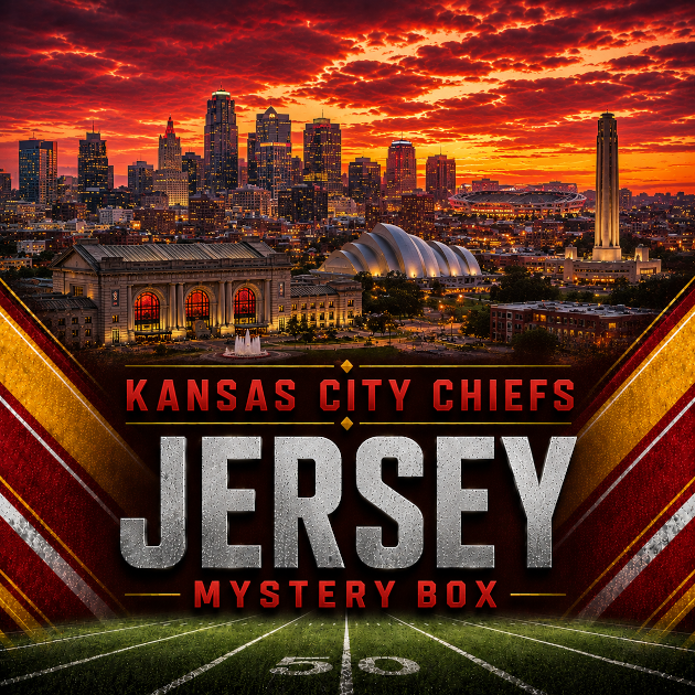 Football Trikot Mystery Box: Kansas City Chiefs City Tribute Series (Chiefs Special Insert Chance!)