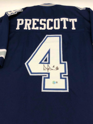 DAK PRESCOTT (Dallas Cowboys)</br>maillot signé</br>Custom Pro Style Jersey