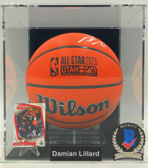DAMIAN LILLARD</br>Basketball Showcase (Milwaukee Bucks)</br>basket signé, All-Star Game 2023
