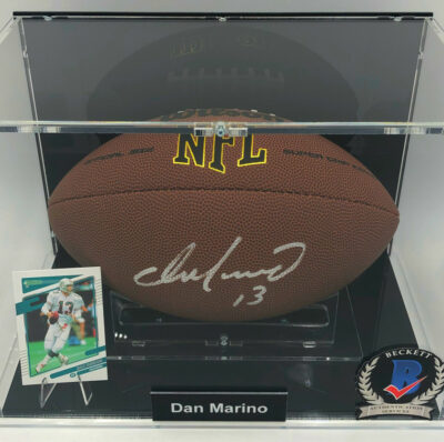 DAN MARINO Football Showcase (Miami Dolphins) signierter Football, NFL Super Grip