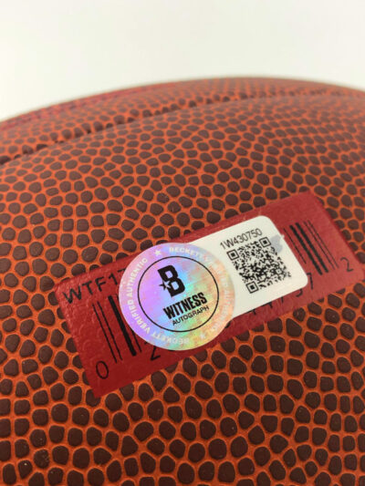 DAN MARINO</br>Football Showcase (Miami Dolphins)</br>signierter Football, NFL Super Grip – Bild 3