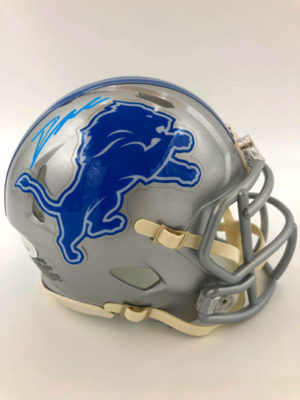 D’ANDRE SWIFT (Detroit Lions) mini-casque NFL signé, Speed Helmet