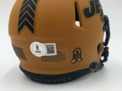 DAVANTE ADAMS (New York Jets) signierter NFL Mini Helm, Salute to Service – Bild 4