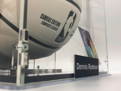 DENNIS RODMAN</br>Basketball Showcase (Chicago Bulls)</br>signierter Basketball, Canvas Edition – Bild 8
