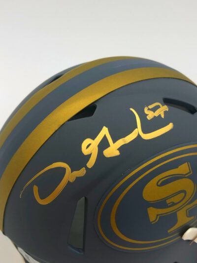 DRE GREENLAW (San Francisco 49ers) signierter NFL Mini Helm, Slate Alternate – Bild 2