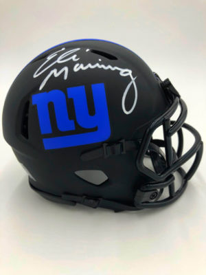 ELI MANNING (New York Giants) mini-casque NFL signé, Lunar Eclipse