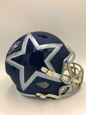 EMMITT SMITH (Dallas Cowboys)</br>signed football helmet, full size,</br>AMP