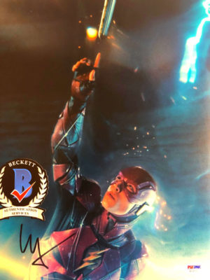 EZRA MILLER (The Flash) signed movie poster