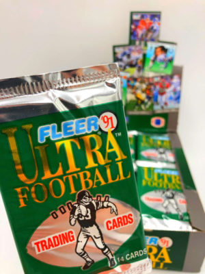 1991 Fleer Ultra Football Trading Cards, Wax Pack