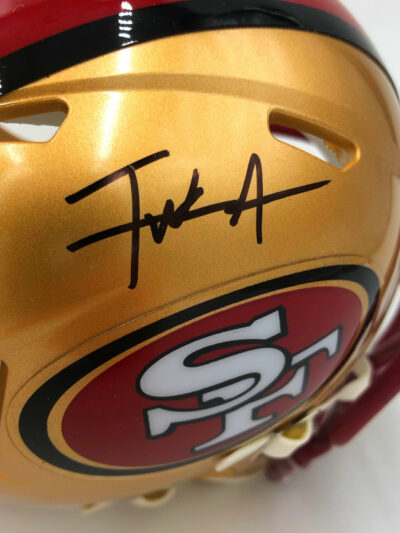 FRANK GORE (San Francisco 49ers) mini casco NFL firmato, Speed Helmet - immagine 2