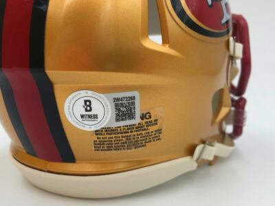 FRANK GORE (San Francisco 49ers) signierter NFL Mini Helm, Speed Helmet – Bild 4