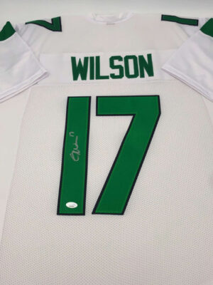 GARRETT WILSON (New York Jets)</br>signiertes Trikot</br>Custom Pro Style Jersey Away