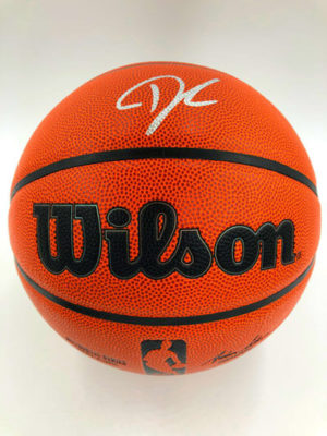 GIANNIS ANTETOKOUNMPO (Milwaukee Bucks) basket firmato, Wilson Authentic