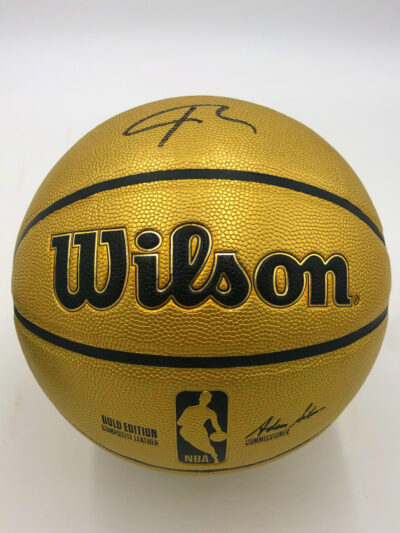 GIANNIS ANTETOKOUNMPO</br>Basketball Showcase (Milwaukee Bucks)</br>signierter Basketball, Gold Edition – Bild 9
