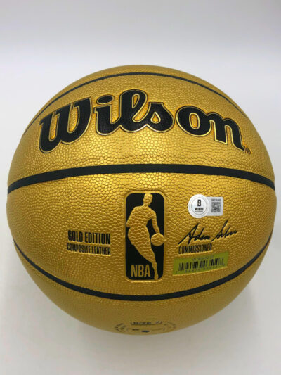 GIANNIS ANTETOKOUNMPO</br>Basketball Showcase (Milwaukee Bucks)</br>signierter Basketball, Gold Edition – Bild 12