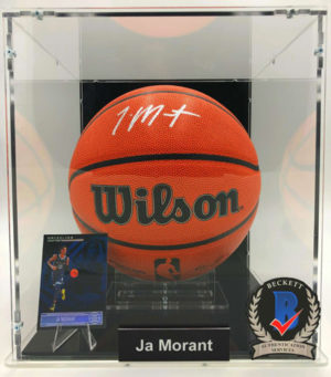 JA MORANT</br>Basketball Showcase (Memphis Grizzlies)</br>signed basketball, Wilson Authentic