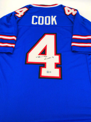 JAMES COOK (Buffalo Bills)</br>maillot signé,</br>Custom Pro Style Jersey