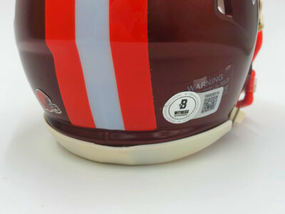 JERRY JEUDY (Cleveland Browns) signierter NFL Mini Helm, Flash Alternate – Bild 4